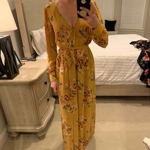 Long sleeve sheer dress